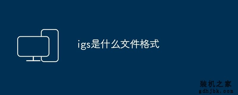 igs是什么文件格式