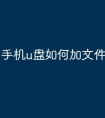 手机u盘如何加文件
