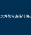 文件如何直接转换u盘