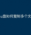 u盘如何复制多个文件