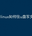 linux如何往u盘写文件