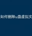 如何删除u盘虚拟文件