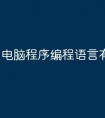 电脑程序编程语言有哪些