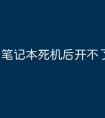 笔记本死机后开不了机了