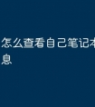 怎么查看自己笔记本的显卡信息