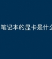 笔记本的显卡是什么样子的