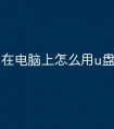 在电脑上怎么用u盘拷贝文件