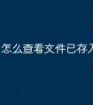 怎么查看文件已存入u盘