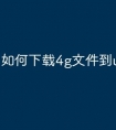 如何下载4g文件到u盘