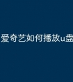 爱奇艺如何播放u盘文件