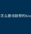 怎么查询联想的bios