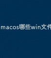 macos哪些win文件不能打开