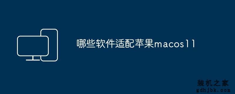 哪些软件适配苹果macos11