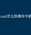 cad怎么快捷命令删除