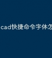 cad快捷命令字体怎么改大小