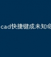 cad快捷键成未知命令怎么办