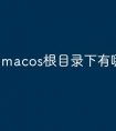macos根目录下有哪些文件夹