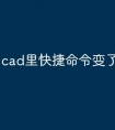 cad里快捷命令变了怎么办