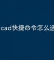 cad快捷命令怎么选择