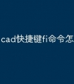 cad快捷键fi命令怎么用