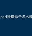 cad快捷命令怎么输不进去