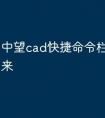 中望cad快捷命令栏怎么调出来