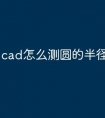 cad怎么测圆的半径快捷命令