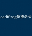 cad的reg快捷命令怎么用