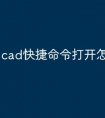 cad快捷命令打开怎么打不开