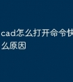 cad怎么打开命令快捷键是什么原因