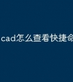 cad怎么查看快捷命令是什么