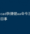 cad快捷键aa命令没用是怎么回事
