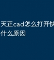 天正cad怎么打开快捷命令是什么原因