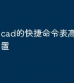 cad的快捷命令表高清怎么设置