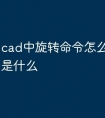 cad中旋转命令怎么用快捷键是什么