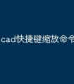 cad快捷键缩放命令怎么用