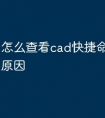 怎么查看cad快捷命令是什么原因