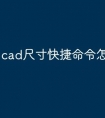 cad尺寸快捷命令怎么弄出来
