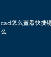 cad怎么查看快捷键命令是什么