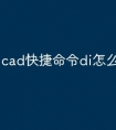 cad快捷命令di怎么显示数据