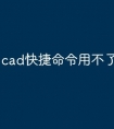 cad快捷命令用不了怎么办