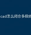 cad怎么闭合多段线快捷命令