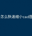 怎么快速缩小cad图快捷命令