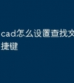 cad怎么设置查找文字命令快捷键