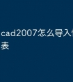 cad2007怎么导入快捷命令表