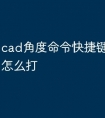 cad角度命令快捷键&lt;怎么打