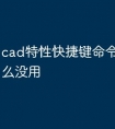 cad特性快捷键命令ctrl 1怎么没用