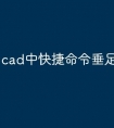 cad中快捷命令垂足怎么用