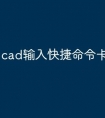 cad输入快捷命令卡怎么办