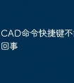 CAD命令快捷键不能用怎么回事
